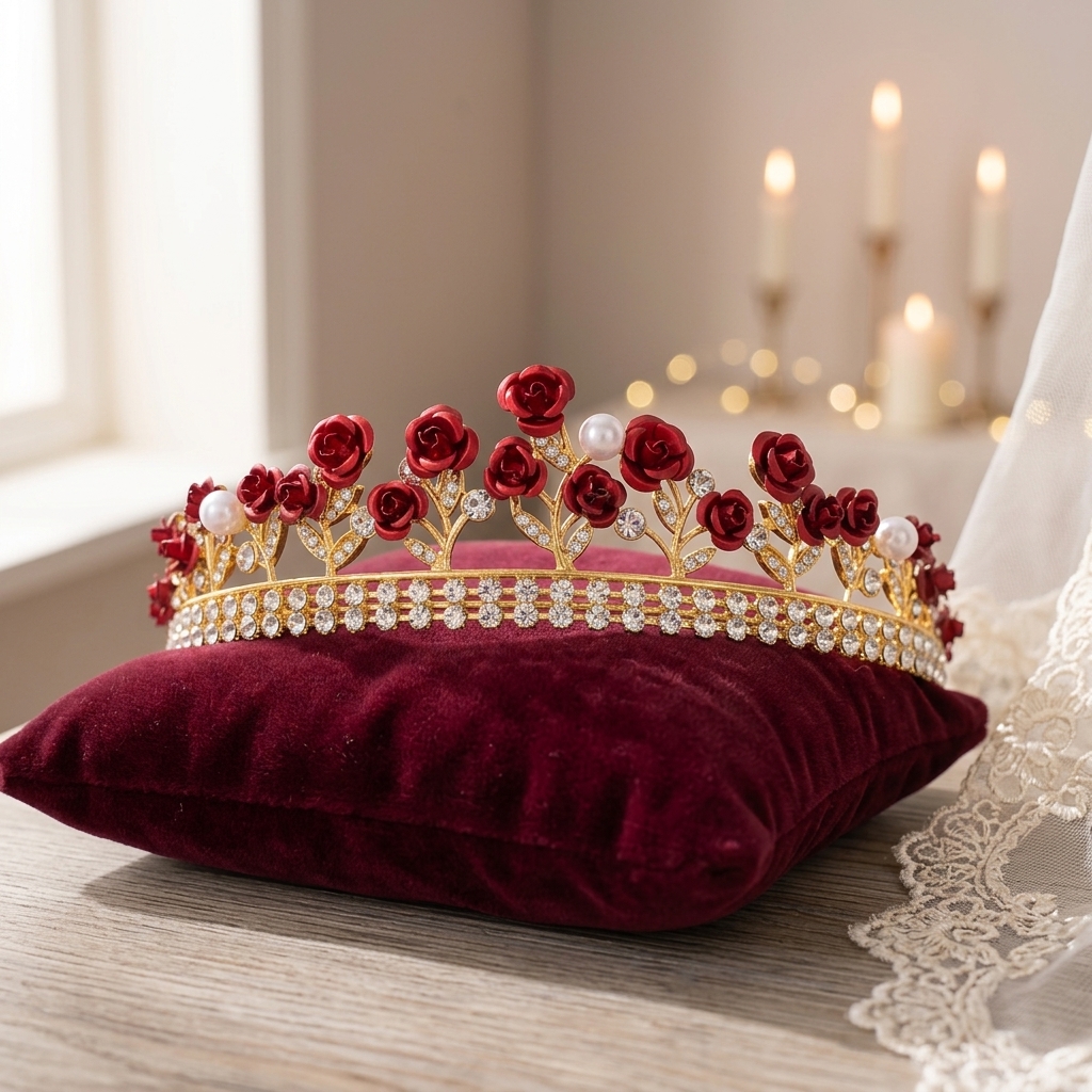 Baroque Ceramic Bridal Crown R - Elegant Decor & Lighting Llc 리뷰 및 가격