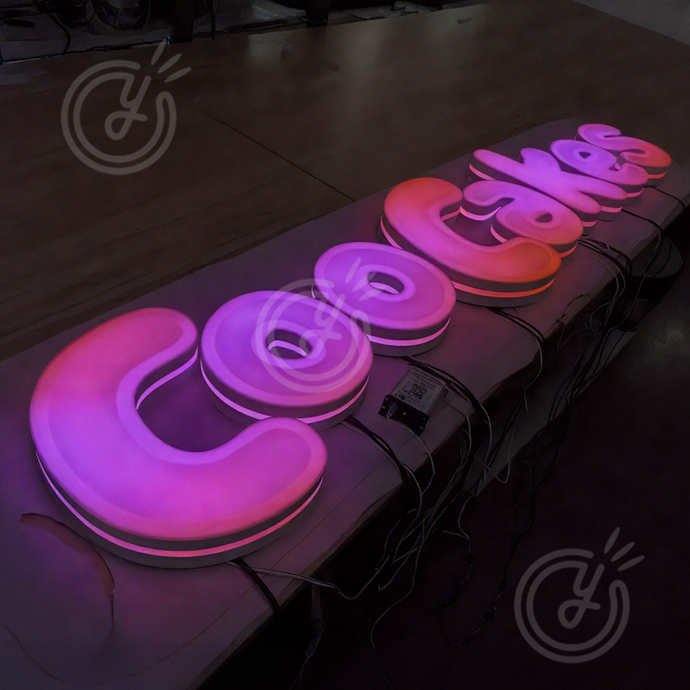 Custom RGB Metal LED Sign Wall - Lighting Decor Company 리뷰 및 가격