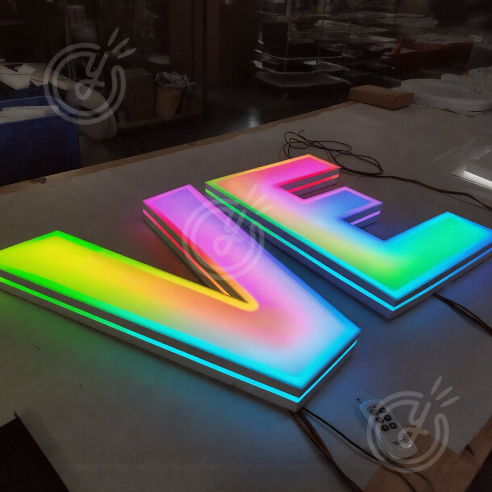 Custom RGB Metal LED Sign Wall - Lighting Decor Company 리뷰 및 가격