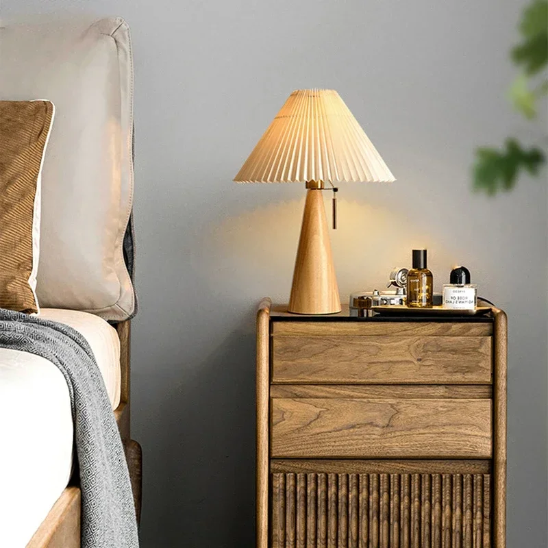 Retro Pleated Table Lamp Nordi - Decor Lighting Table Lamps 리뷰 및 가격