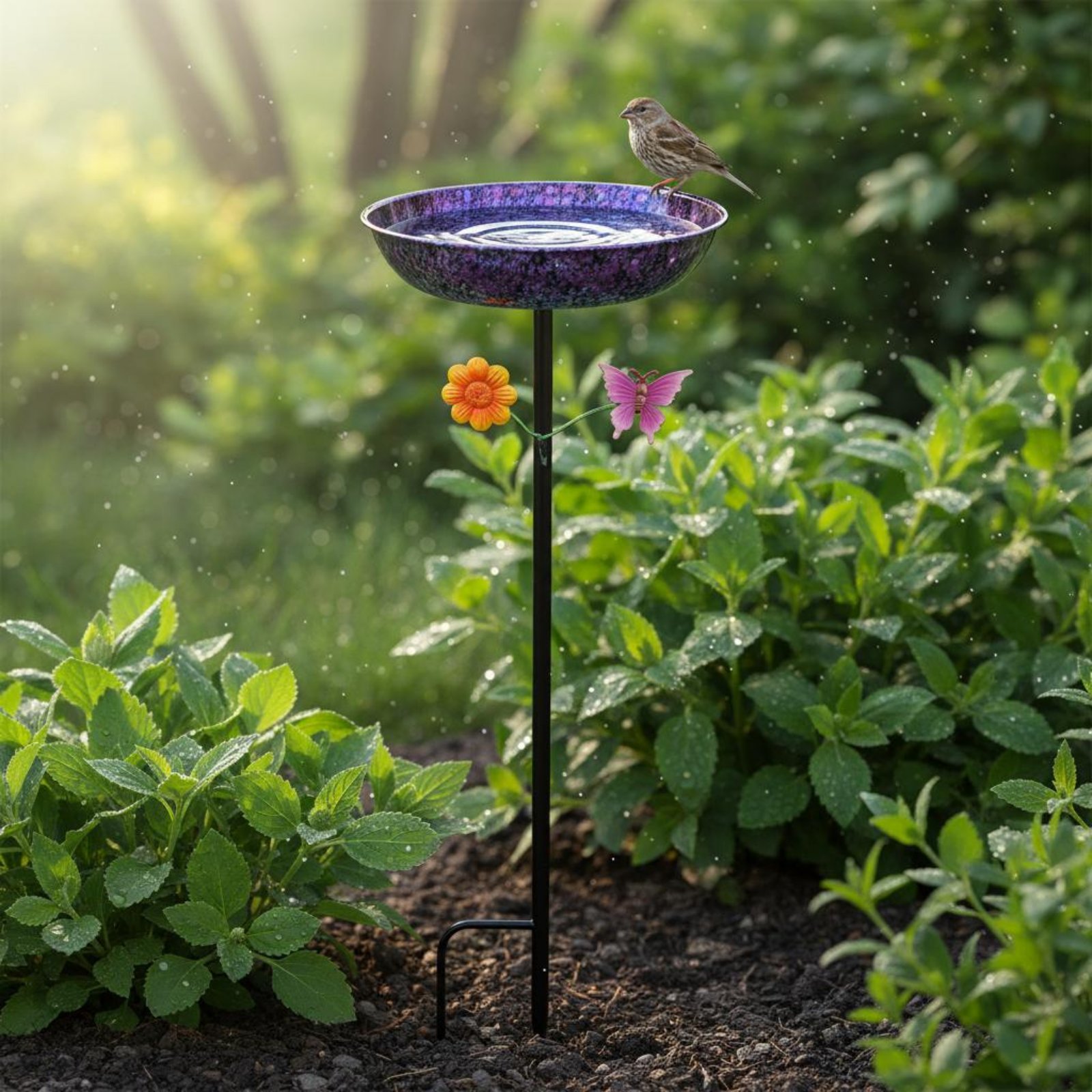 Metal Bird Bath Long-Lasting R - Elegant Decor & Lighting Llc 리뷰 및 가격