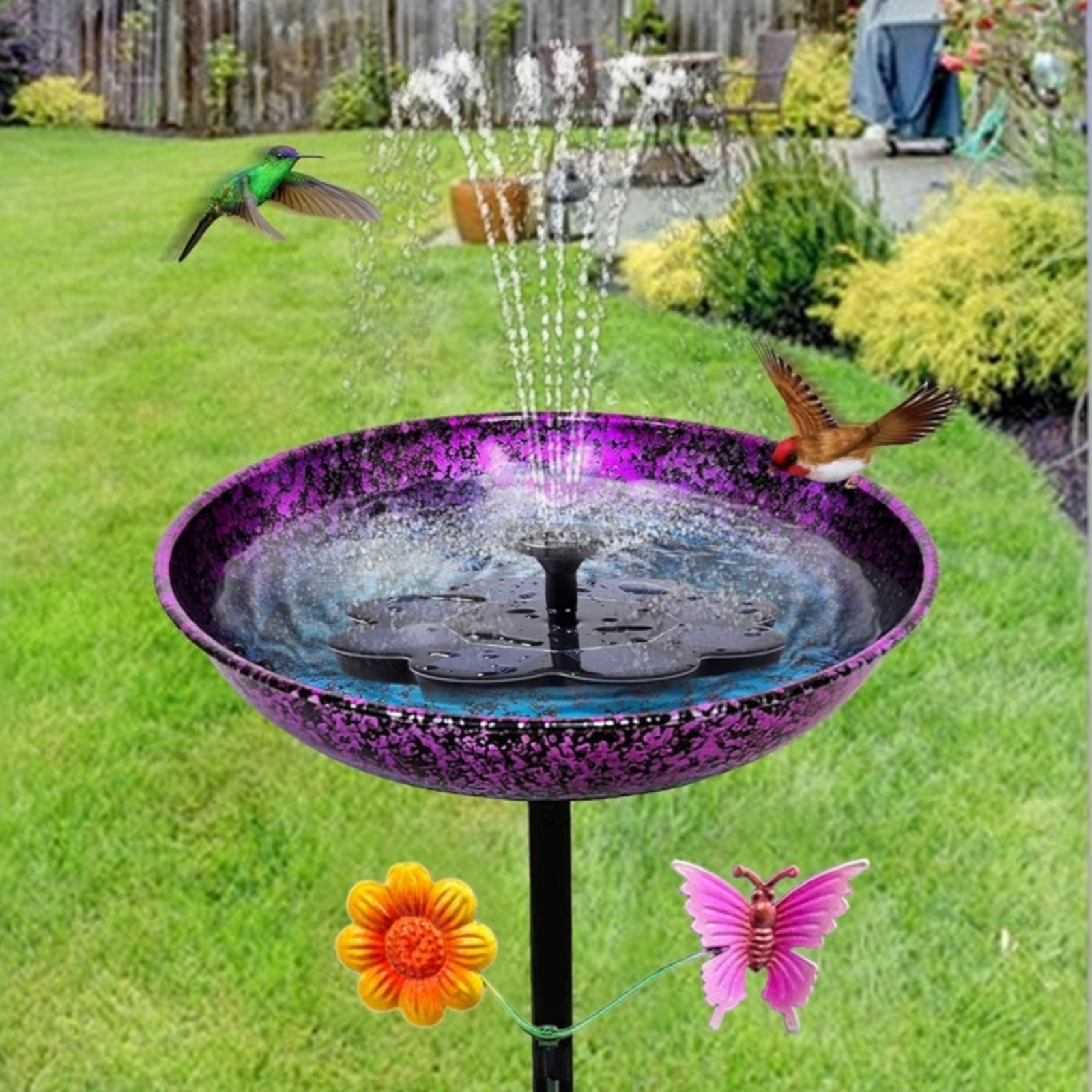 Metal Bird Bath Long-Lasting R - Elegant Decor & Lighting Llc 리뷰 및 가격