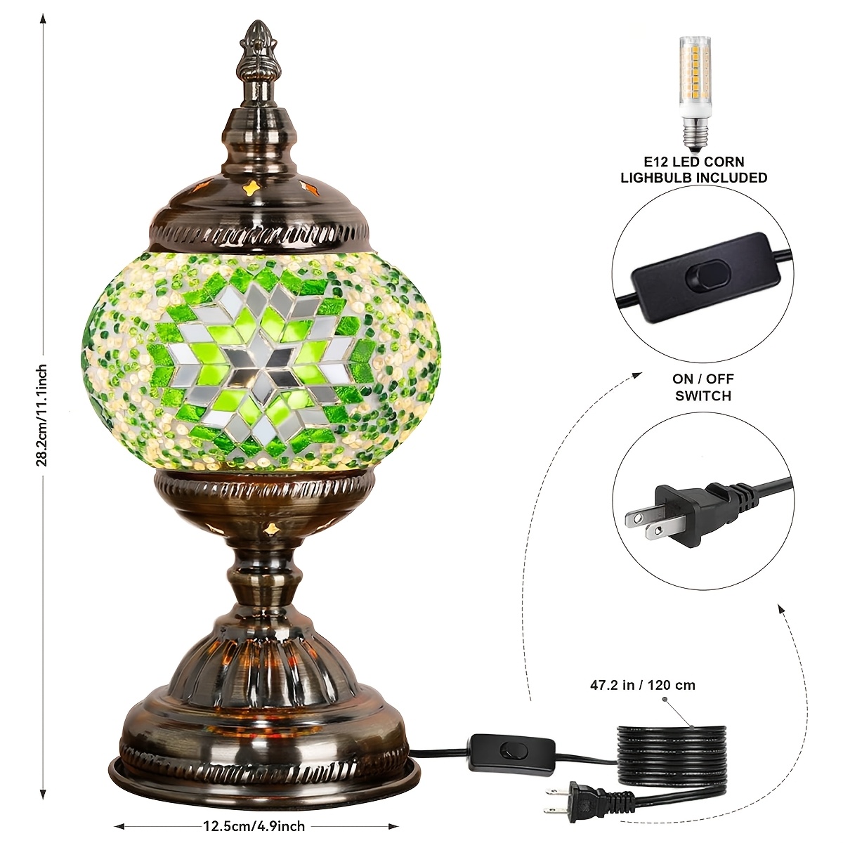 Handmade DIY Turkish Moroccan  - Lighting Table Decor 리뷰 및 가격