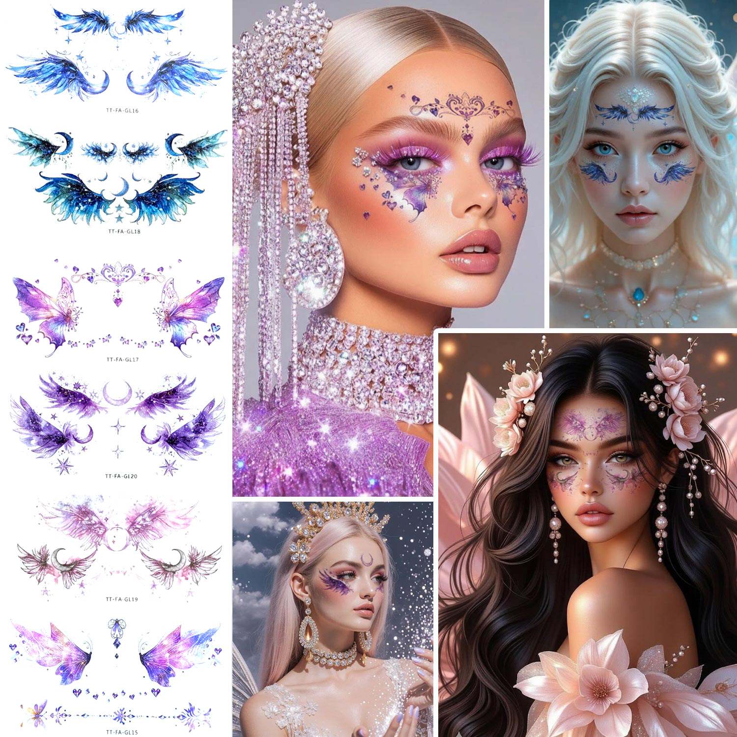 Glitter Angel Face Stickers Co - Elegant Decor & Lighting Llc 리뷰 및 가격