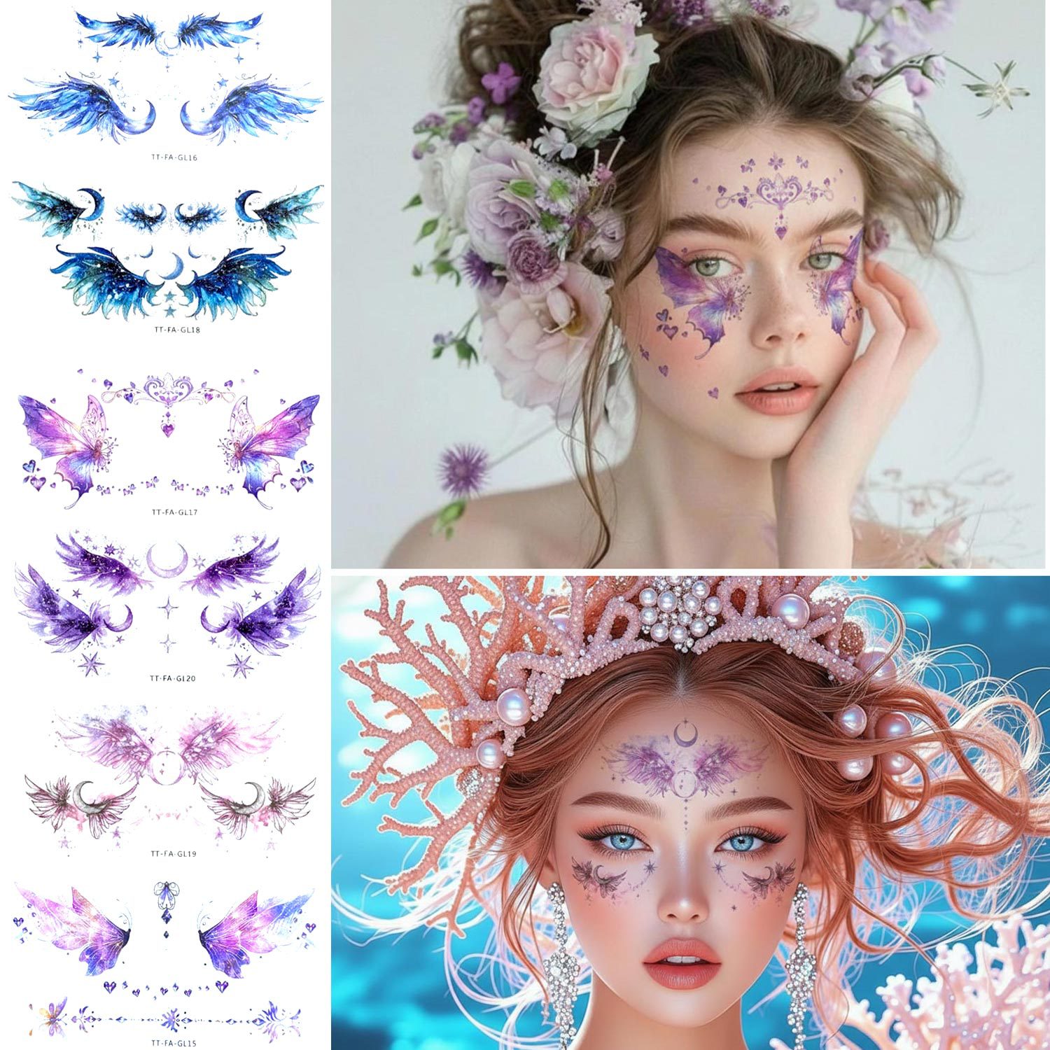 Glitter Angel Face Stickers Co - Elegant Decor & Lighting Llc 리뷰 및 가격